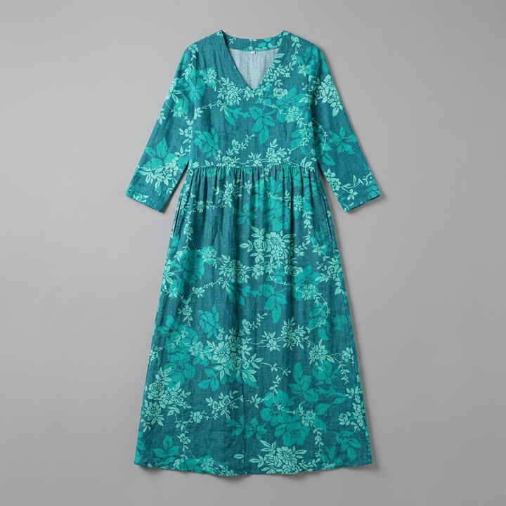 Marie | Floral Summer Midi Dress