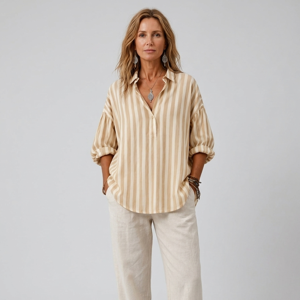 Nora | Everyday Striped Relaxed Fit Blouse