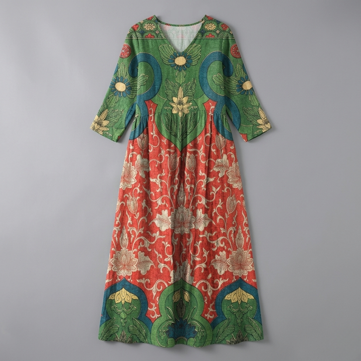 Judith |  Vintage Floral Maxi Dress