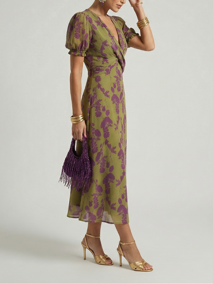 Virel | Relaxed Floral Midi Dress