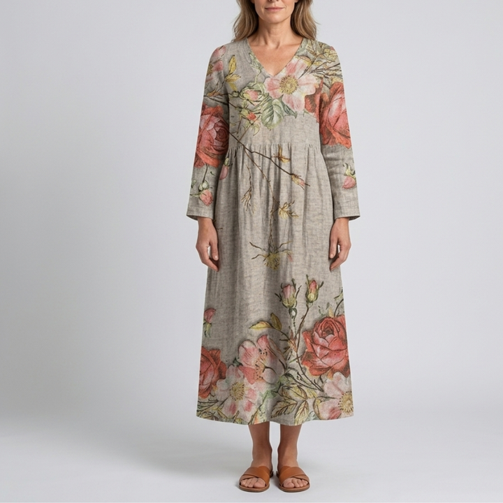 Bella | Floral Summer Midi Dress
