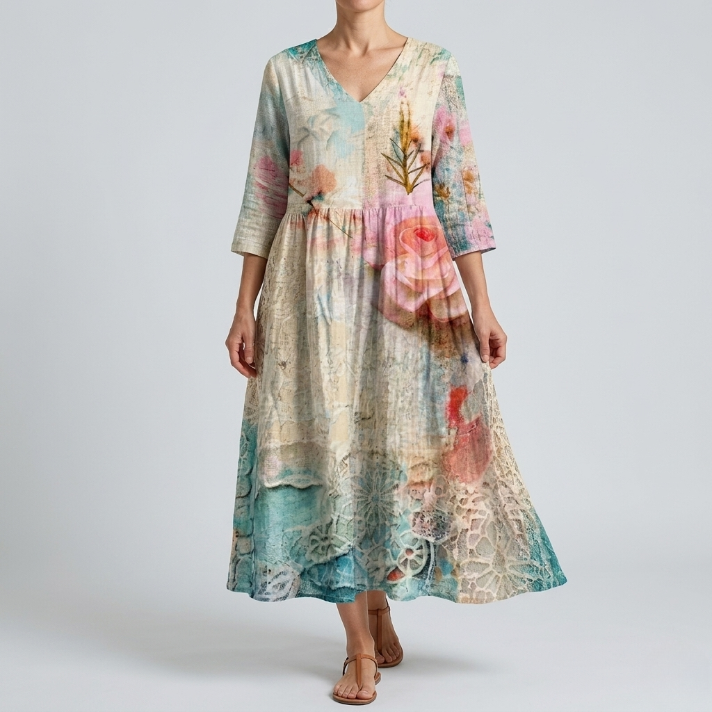 Patricia | Breezy Floral Summer Midi Dress