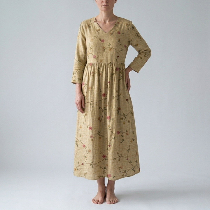 Erica | Romantic Floral Summer Midi Dress
