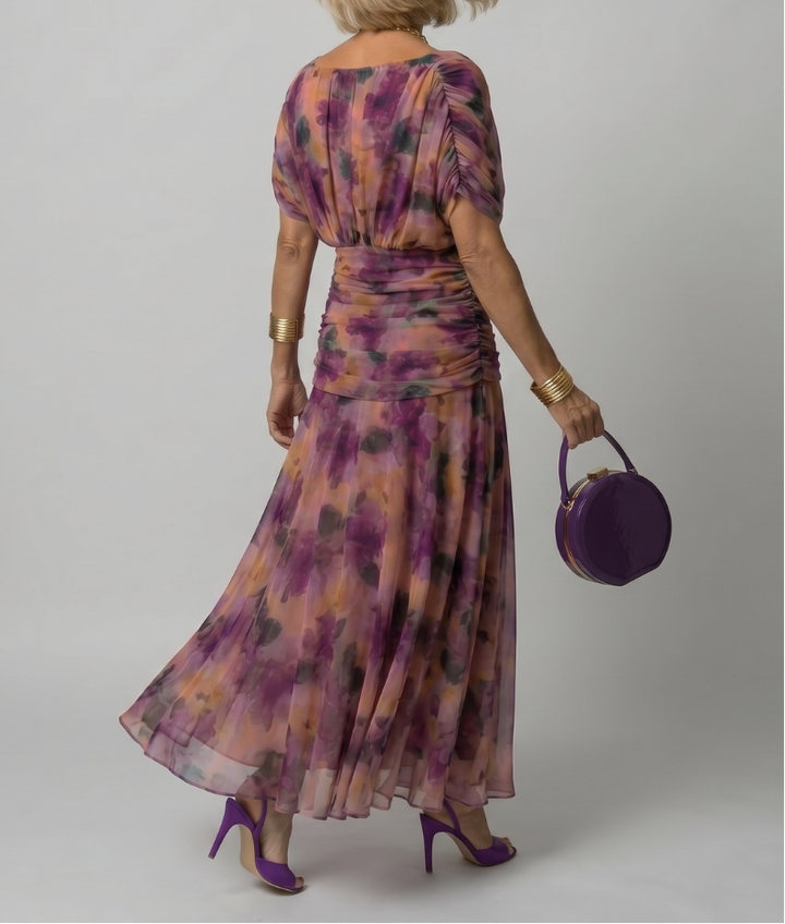 Calen | Off Shoulder Flow Midi Dress