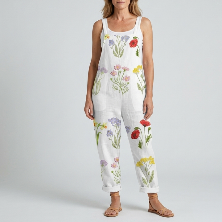 Ava | Printed Wide Leg Jumpsuit