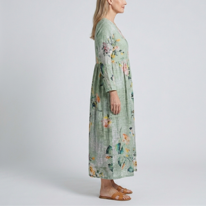 Maya | Floral Summer Midi Dress