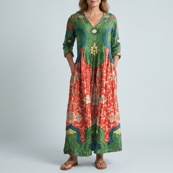 Judith |  Vintage Floral Maxi Dress