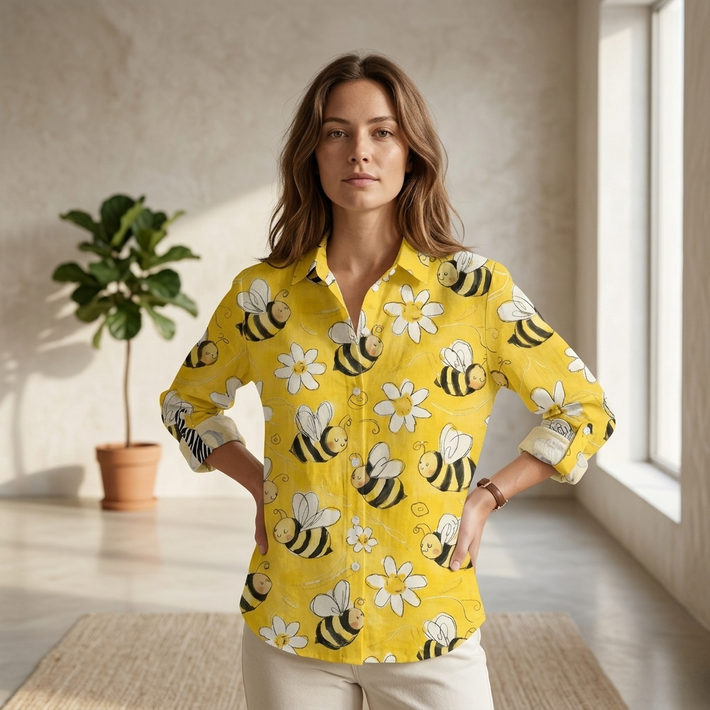 Franka | Bee Blossom Button Blouse
