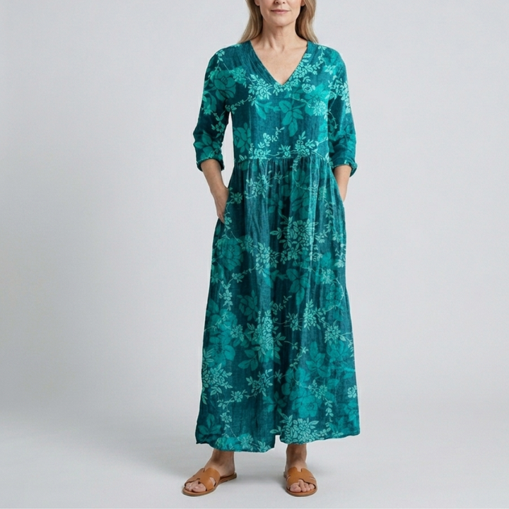 Marie | Floral Summer Midi Dress
