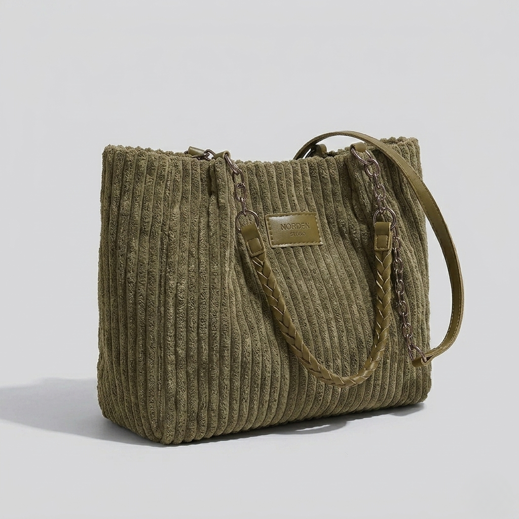 Orna | Corduroy Stylish Tote Bag