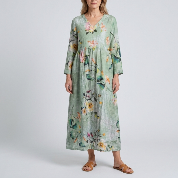 Maya | Floral Summer Midi Dress