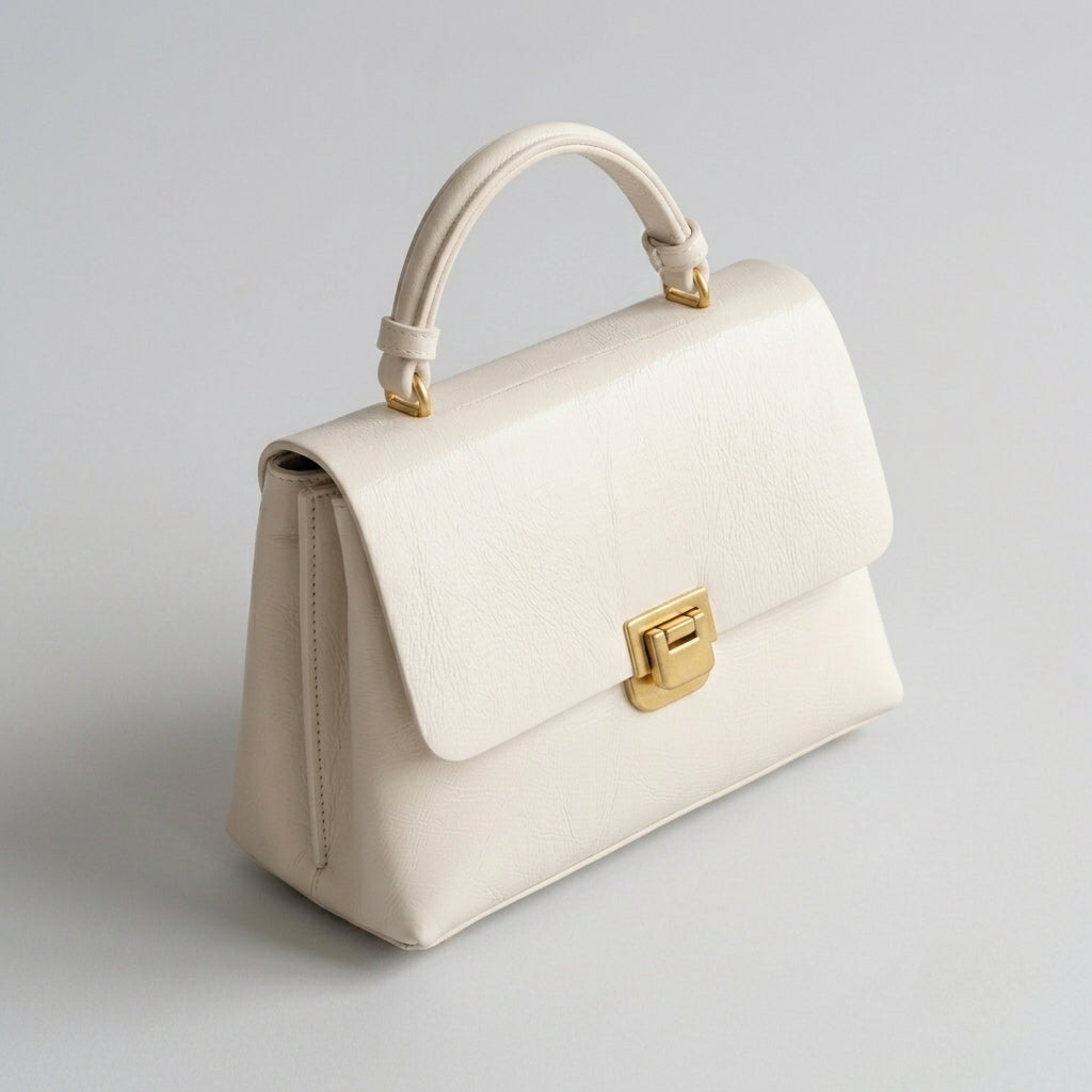Adria | Structured Top Handle Flap Handbag