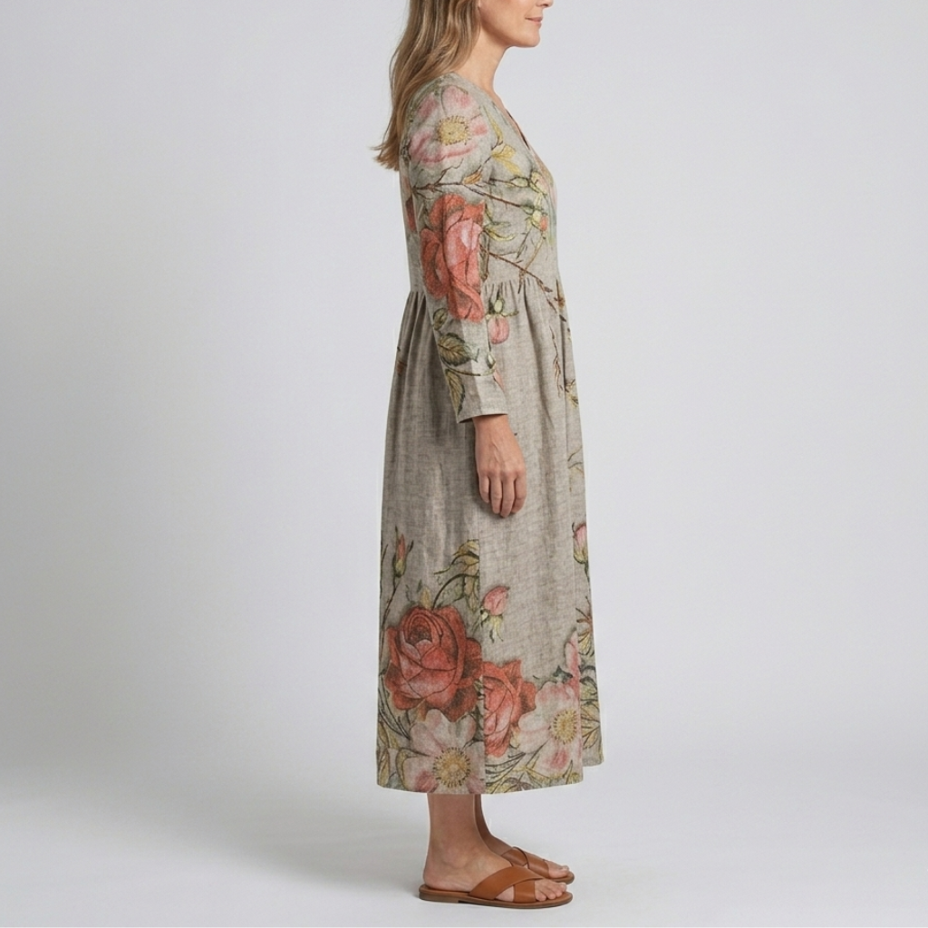 Bella | Floral Summer Midi Dress
