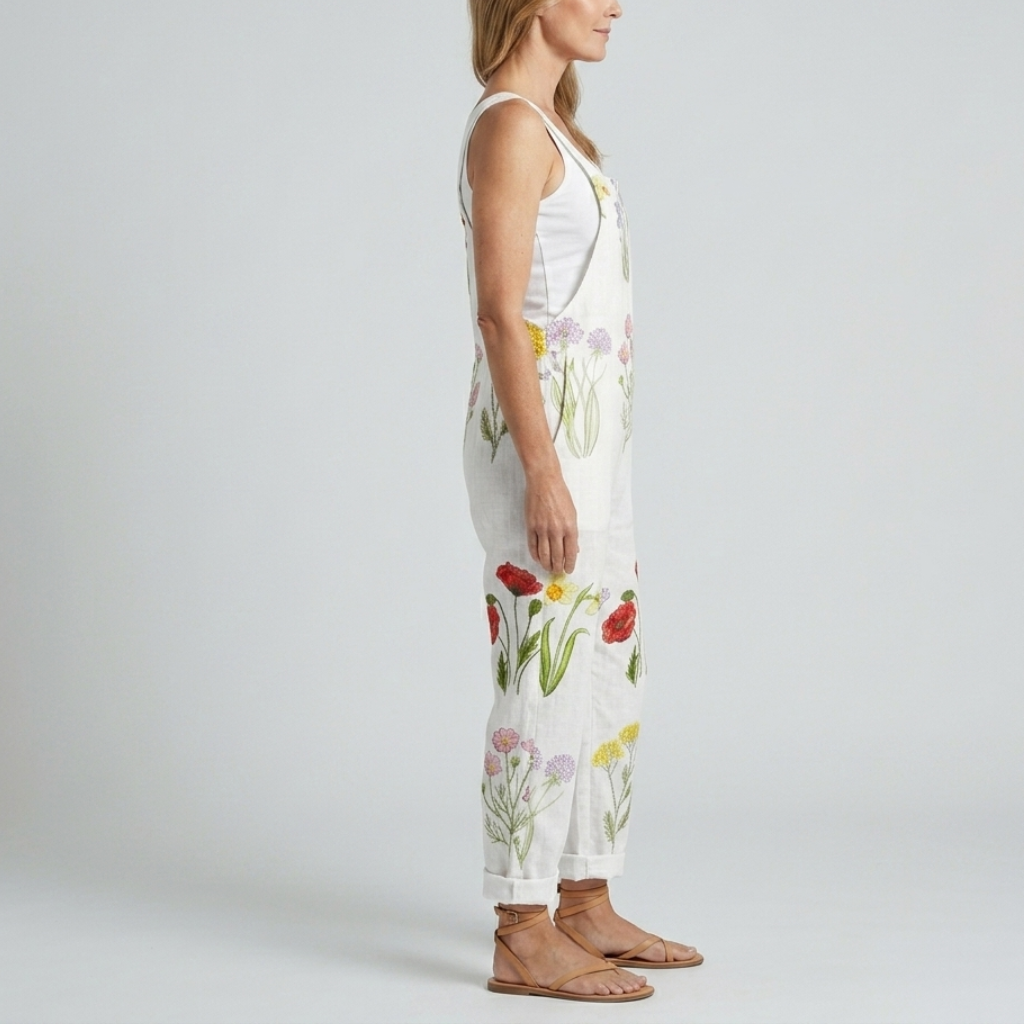 Ava | Printed Wide Leg Jumpsuit