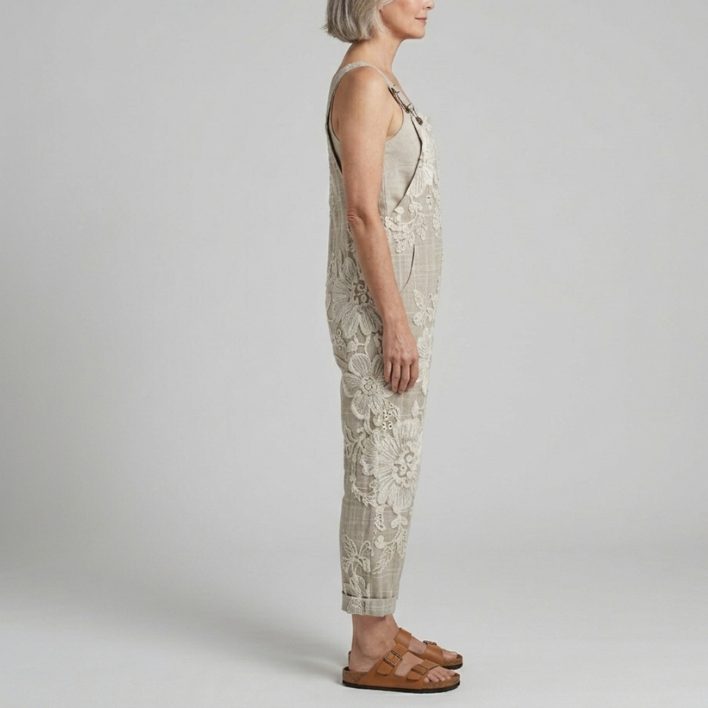 Amélie Printed Wide Leg Jumpsuit
