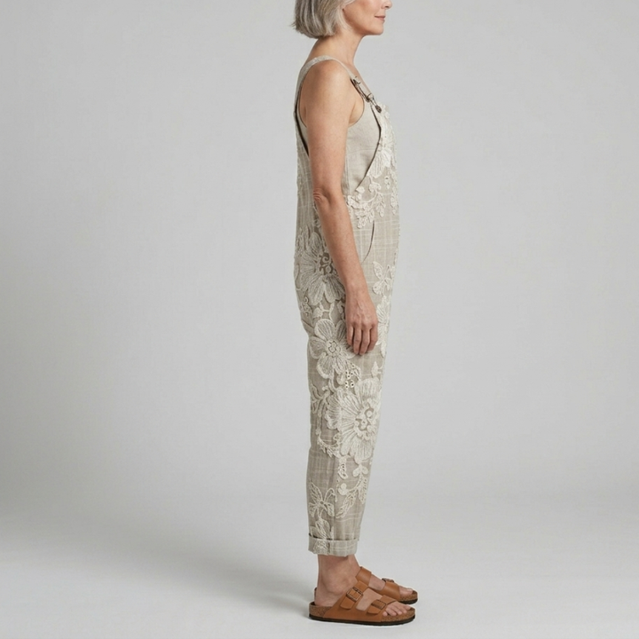 Amélie Printed Wide Leg Jumpsuit