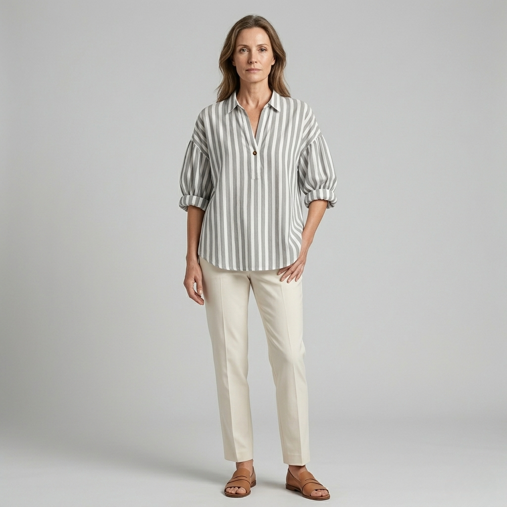Nora | Everyday Striped Relaxed Fit Blouse
