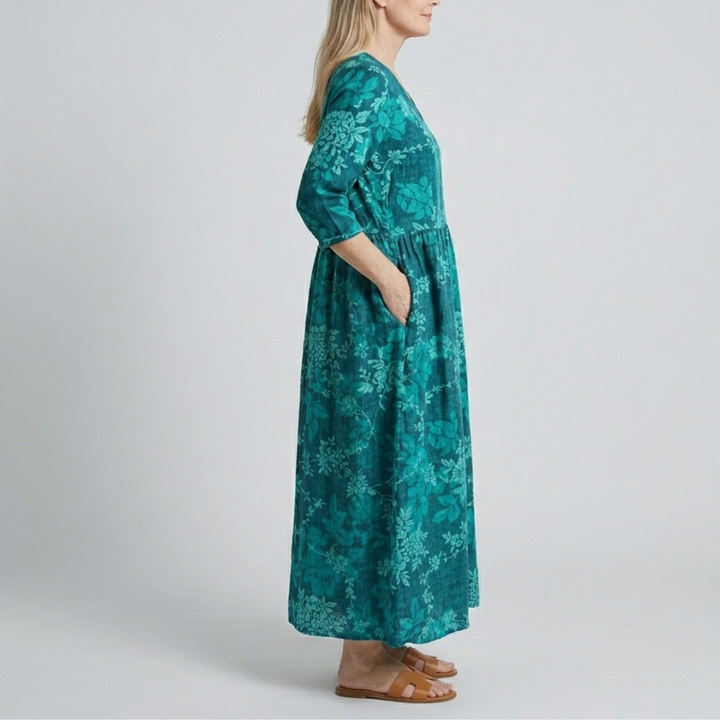 Marie | Floral Summer Midi Dress