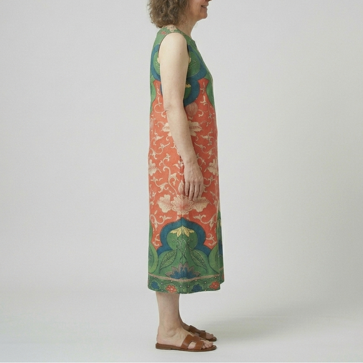 Vera | Bohemian Print Midi Dress