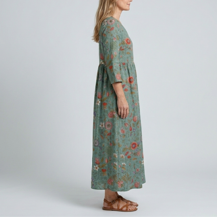 Olivia | Floral Summer Midi Dress