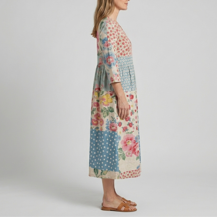 Rhonda | Floral Summer Midi Dress