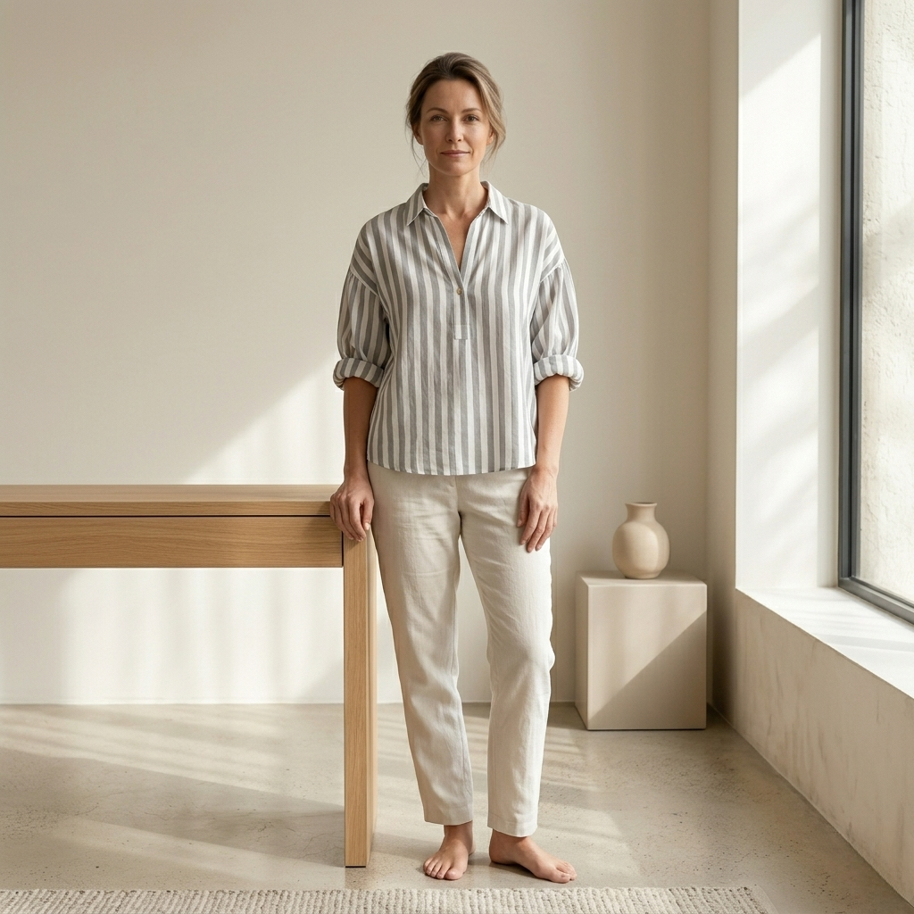 Nora | Everyday Striped Relaxed Fit Blouse