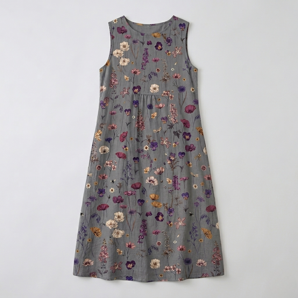 Gwen | Floral Print Midi Dress