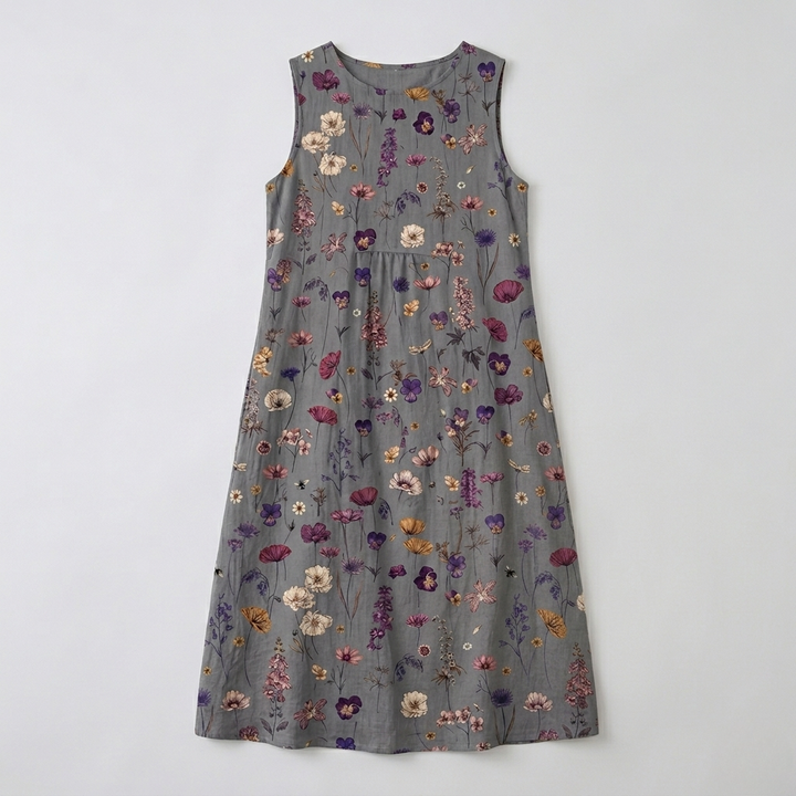 Gwen | Floral Print Midi Dress