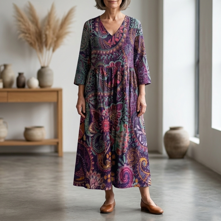 Mandy | Floral Summer Midi Dress
