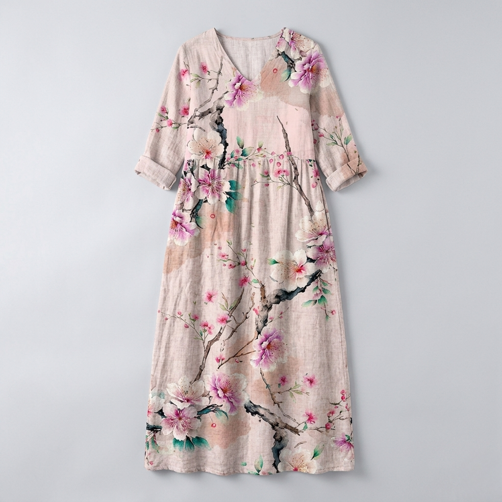 Caroline | Chic Floral Summer Midi Dress