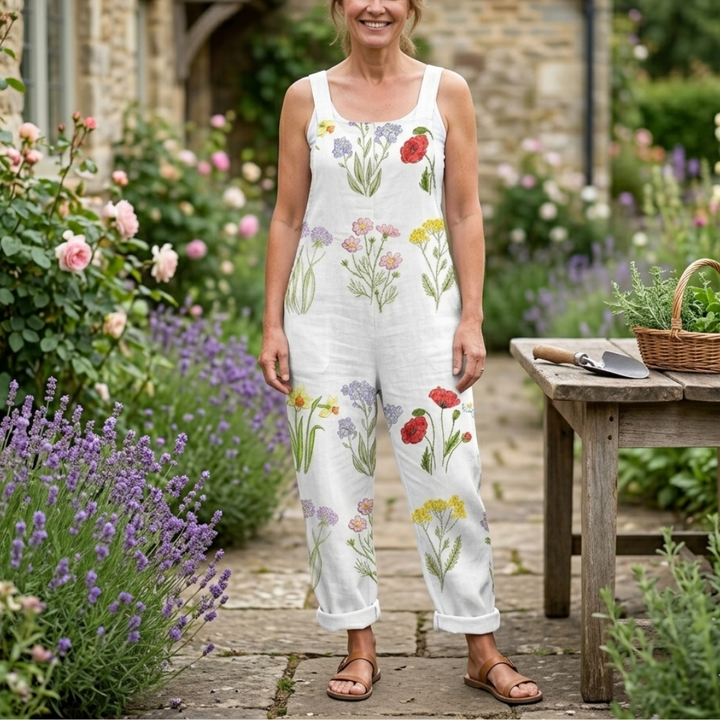 Ava | Printed Wide Leg Jumpsuit