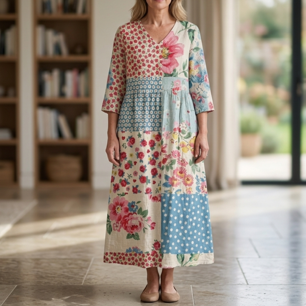 Rhonda | Floral Summer Midi Dress