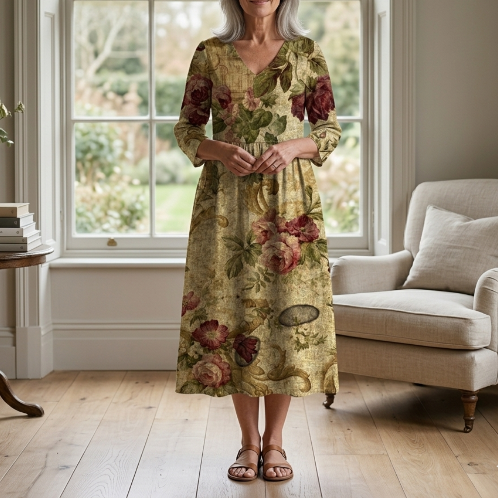 Rachel Floral Summer Midi Dress