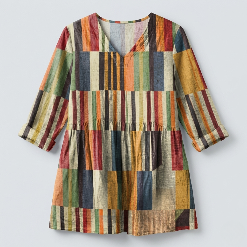 Chloe | Relaxed Long V-Neck Blouse