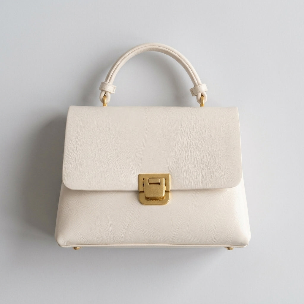 Adria | Structured Top Handle Flap Handbag