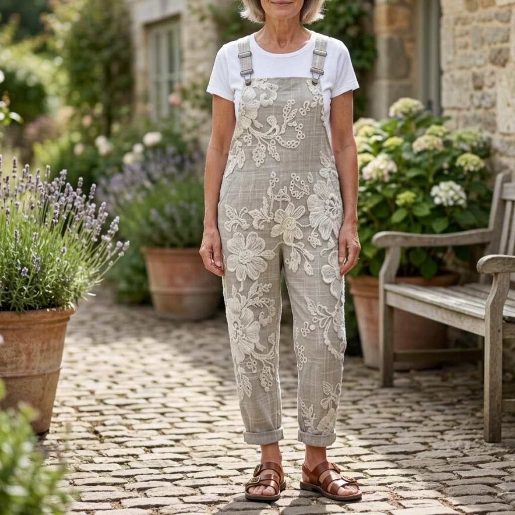 Amélie Printed Wide Leg Jumpsuit
