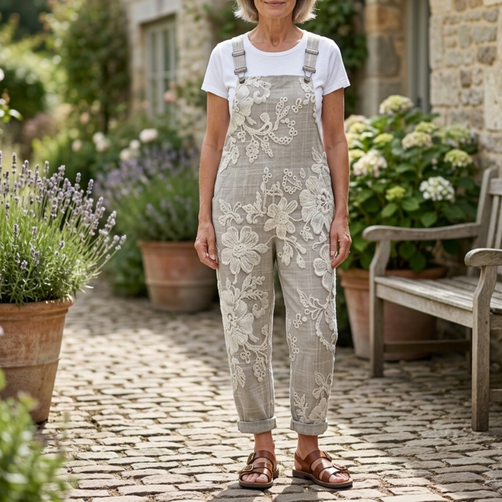Amélie Printed Wide Leg Jumpsuit