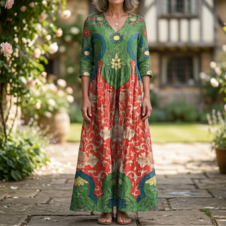 Judith |  Vintage Floral Maxi Dress