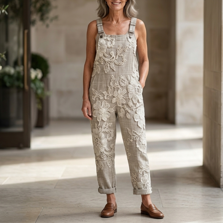 Amélie Printed Wide Leg Jumpsuit