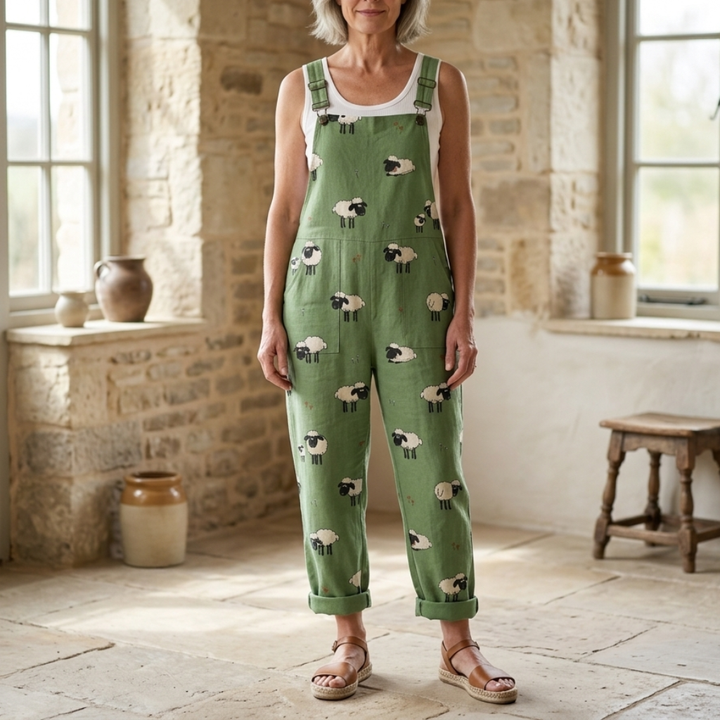 Luna | Printed Wide Leg Jumpsuit