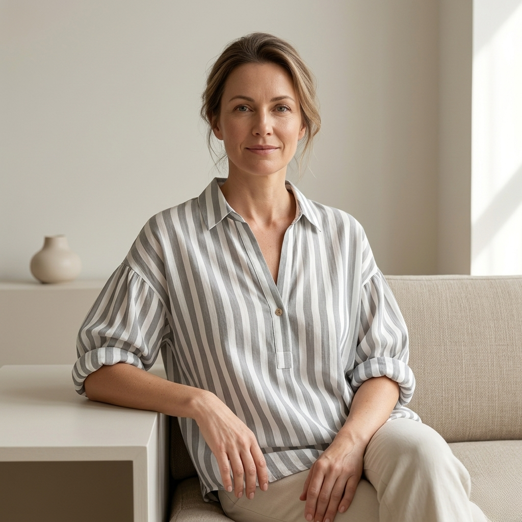 Nora | Everyday Striped Relaxed Fit Blouse