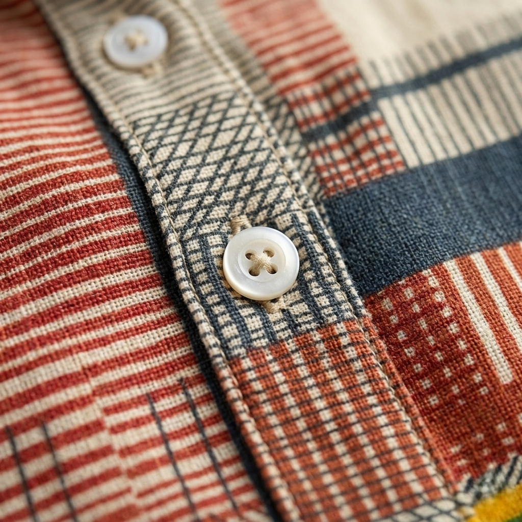 Freyja | Colorblock Striped Button Blouse