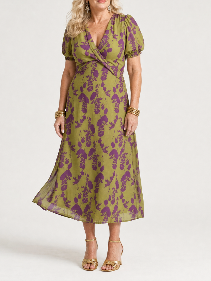 Virel | Relaxed Floral Midi Dress