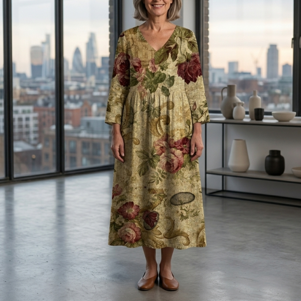 Rachel Floral Summer Midi Dress