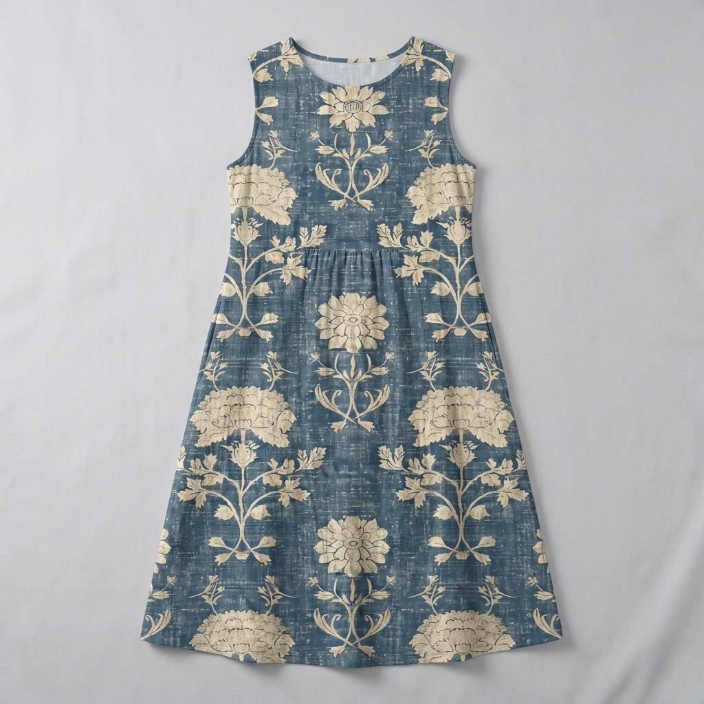 Belle | Boho Floral Midi Dress