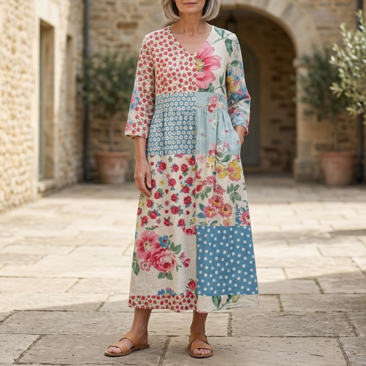 Rhonda | Floral Summer Midi Dress