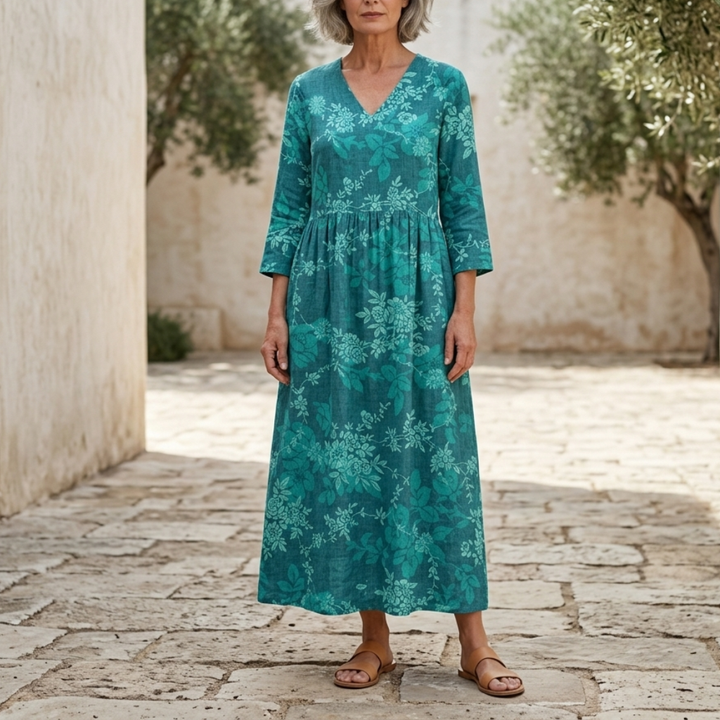 Marie | Floral Summer Midi Dress