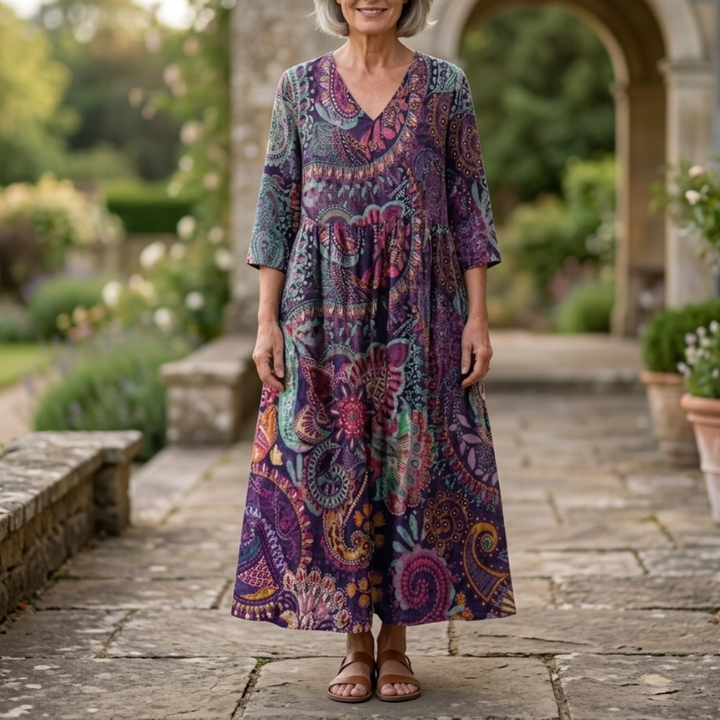 Mandy | Floral Summer Midi Dress