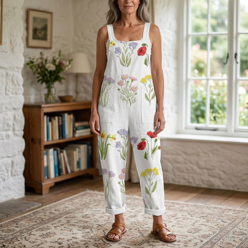 Ava | Printed Wide Leg Jumpsuit