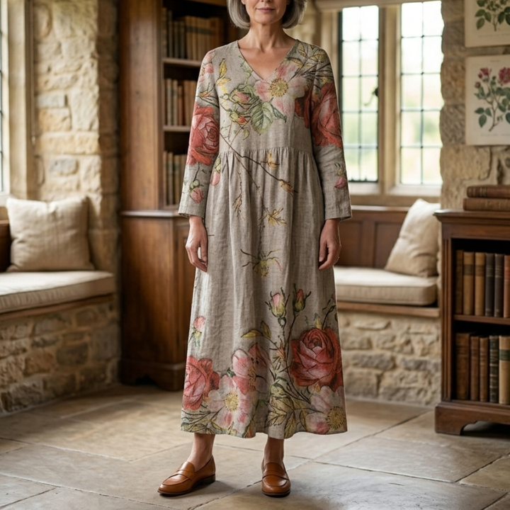 Bella | Floral Summer Midi Dress